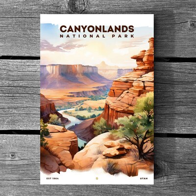 Canyonlands National Park Poster, Travel Art, Office Poster, Home Decor | S8 - image3